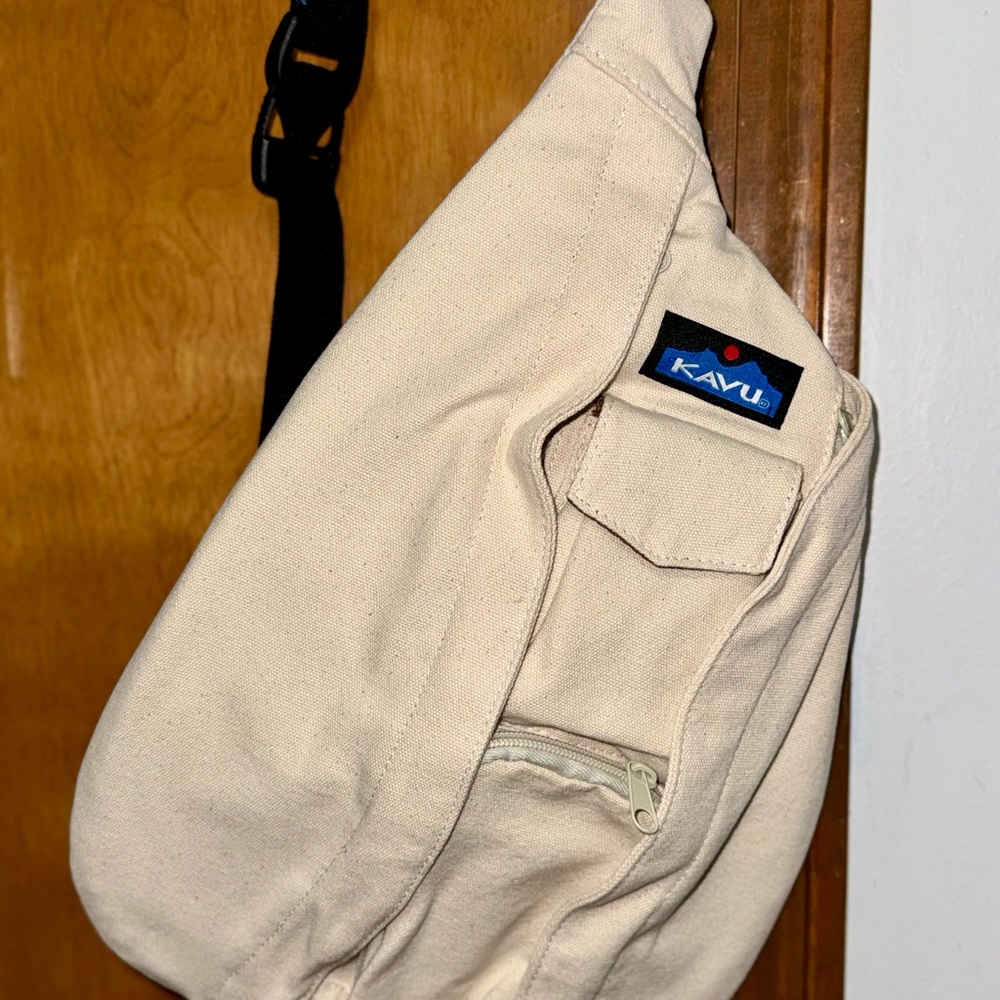 KAVU Cream Crossbody Bag